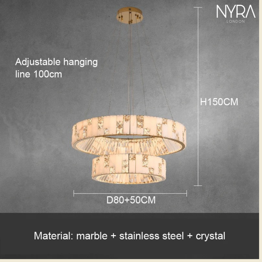 Edora Spanish Marble Chandelier