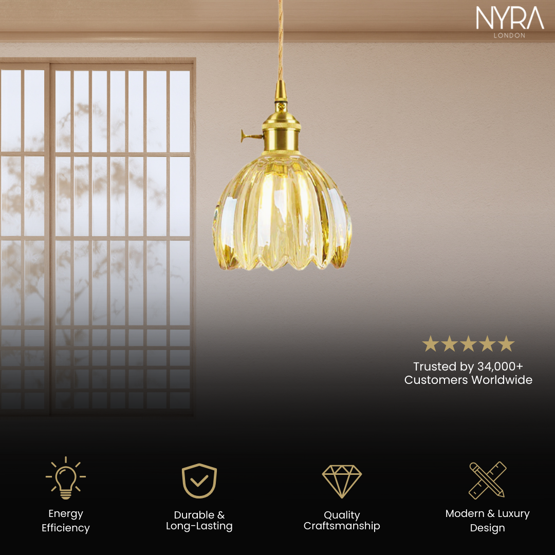 Vintage Gleam Glass Pendants