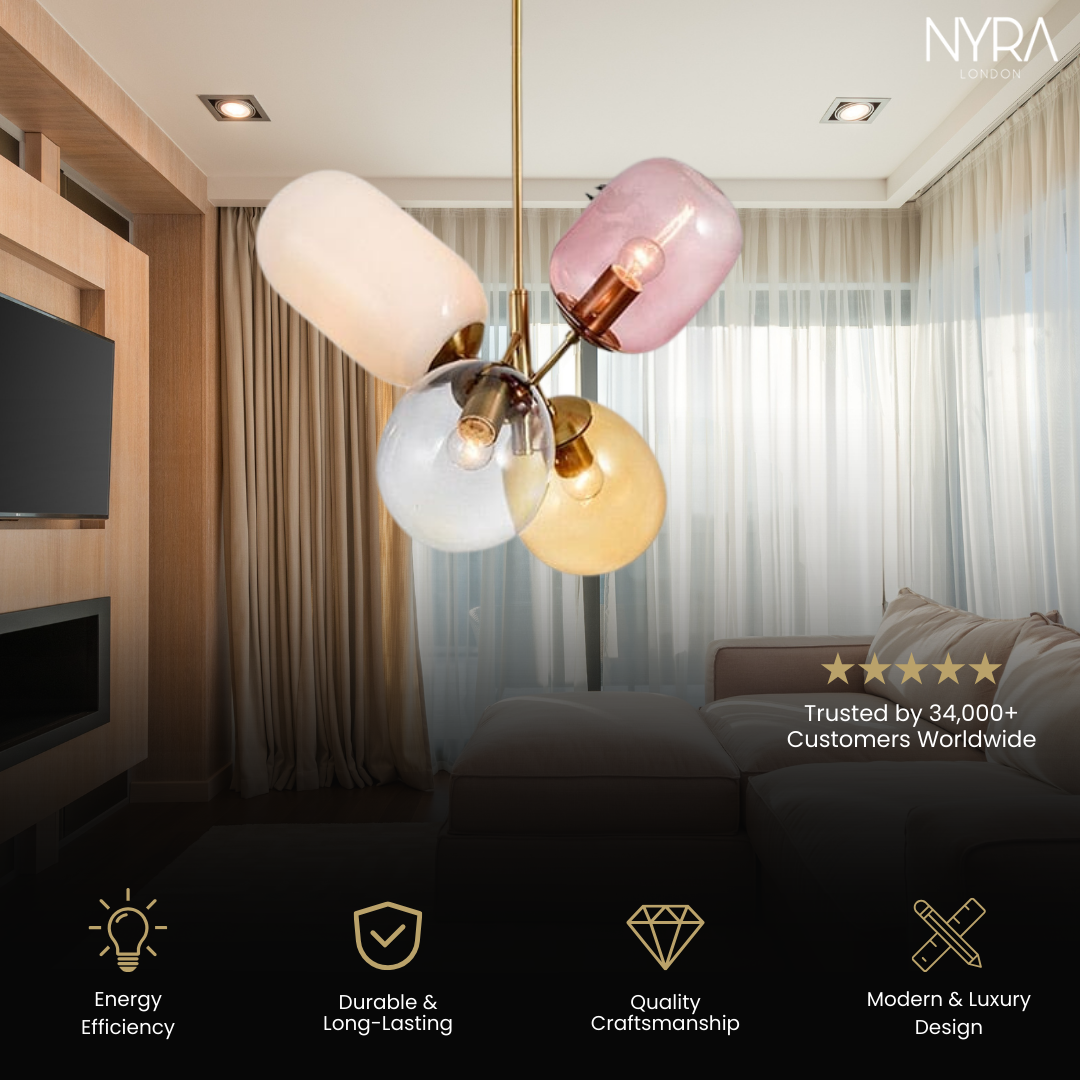 Postmodern Glass Pendant