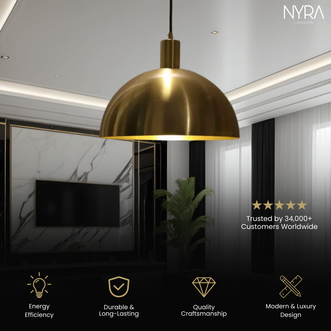 NYRA Brass Pendant Light