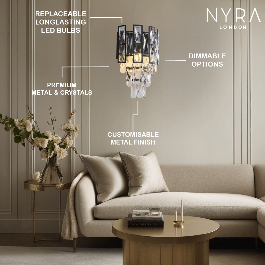 Rochelle Crystal Wall Lamps