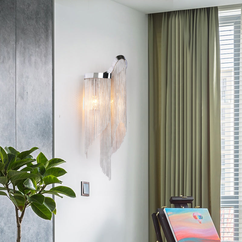 Cascadia Chain Tassel Wall Sconce