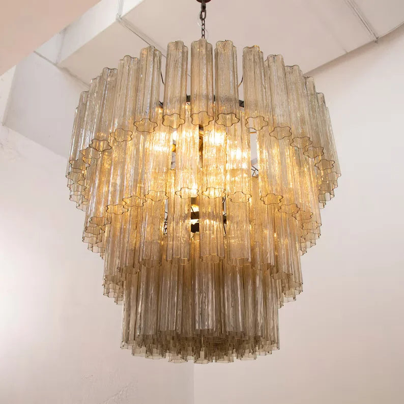 Kosta Smoke Glass Chandelier
