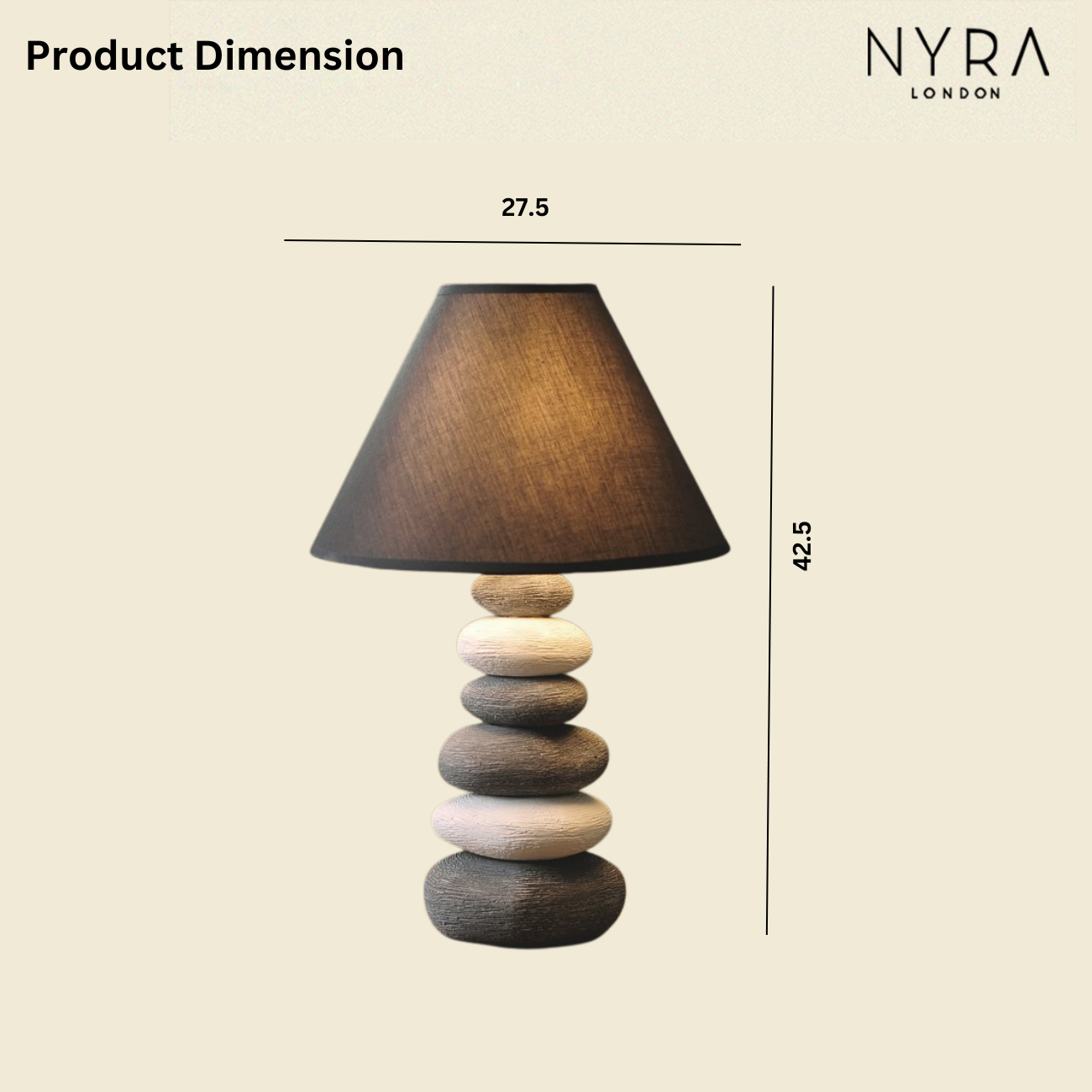 Ridge -Ceramic Table Lamp