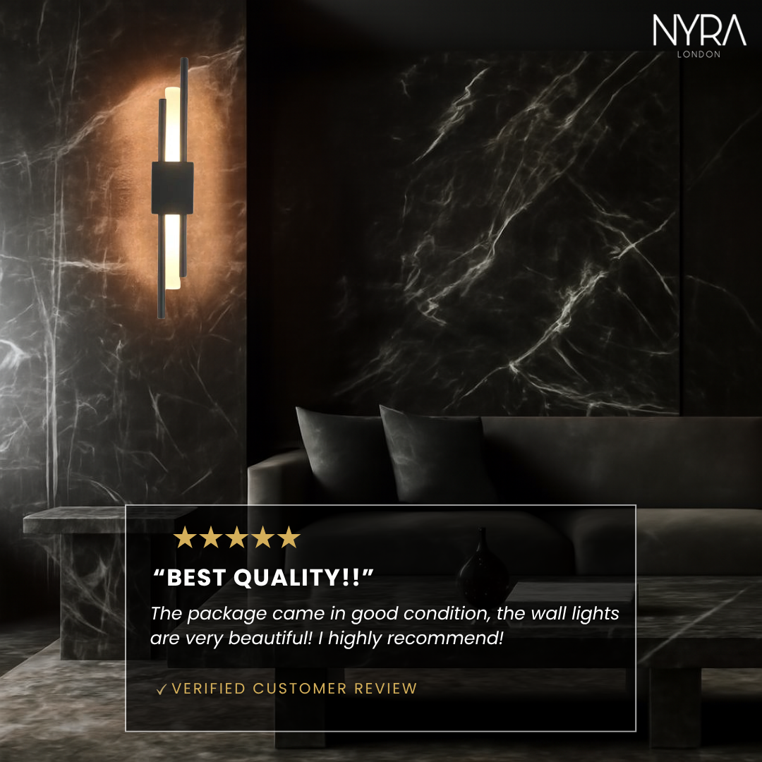 Black Lara Dual Lamp
