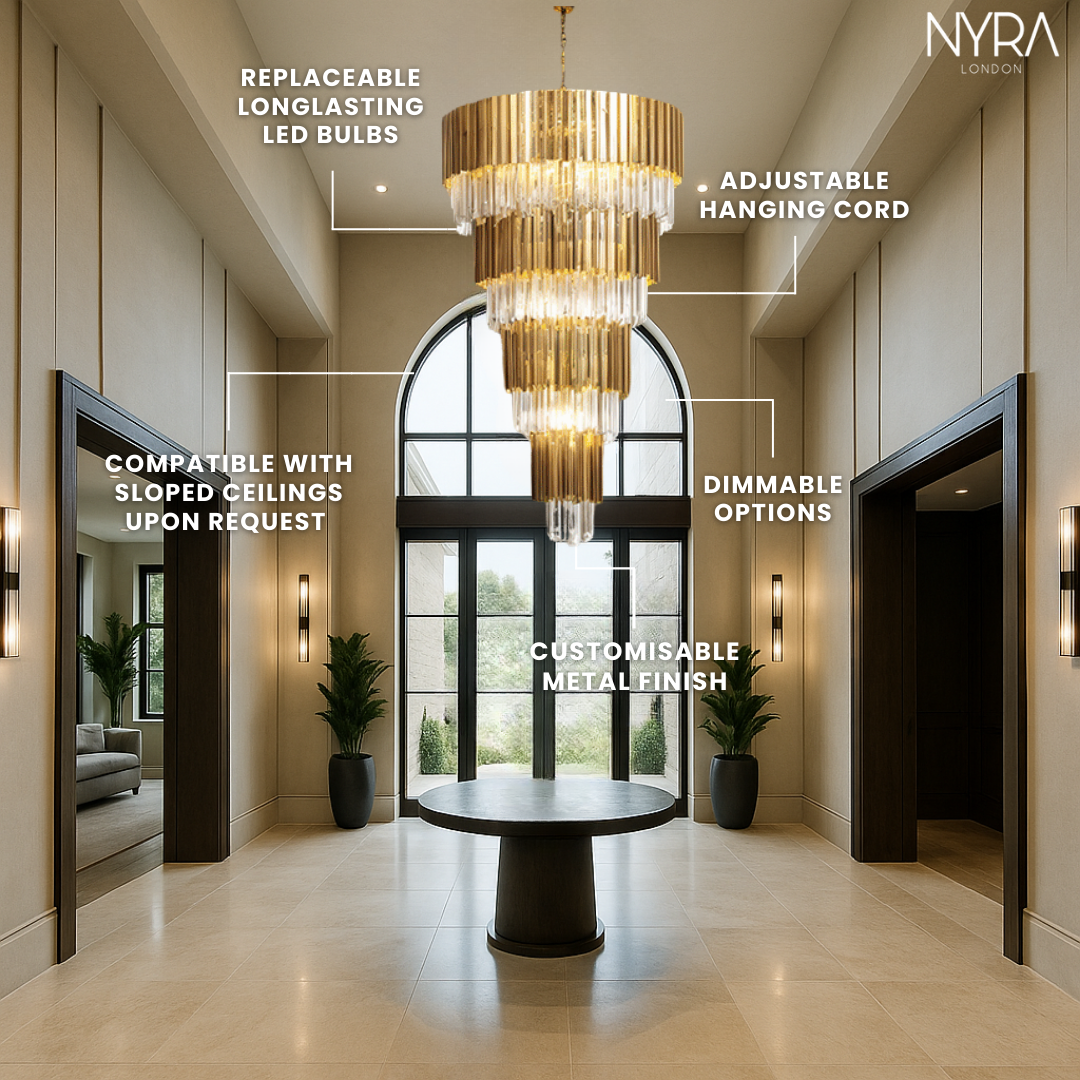 Golden Pisa Chandelier