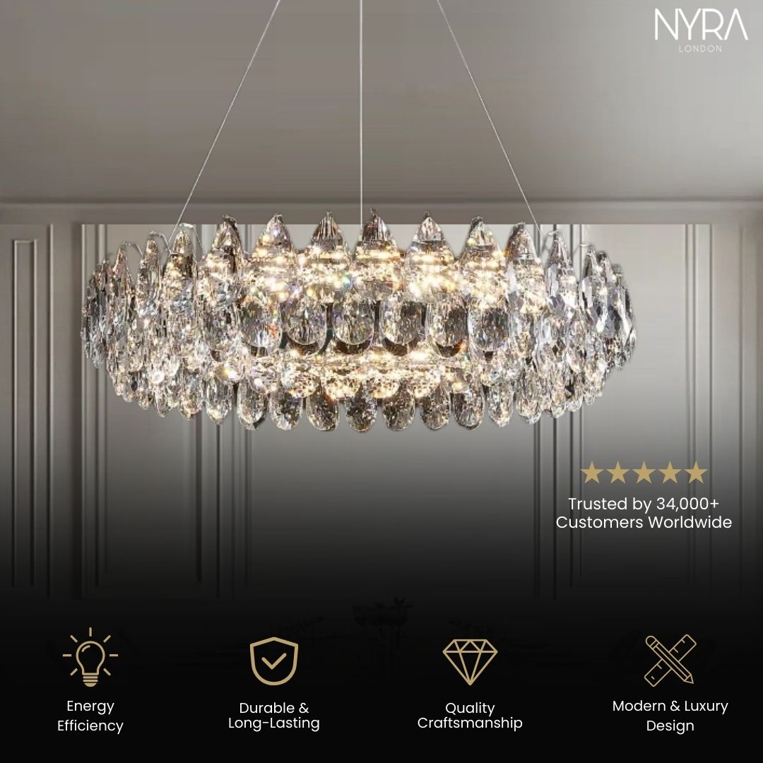 Celestial Glow K9 Crystal Chandelier