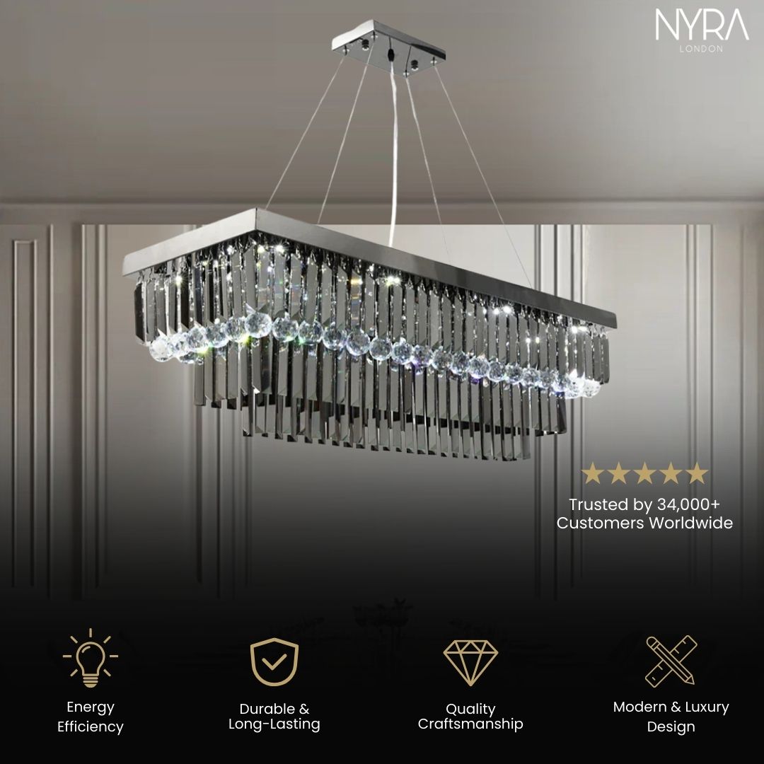 Katie Black Crystal Chandelier