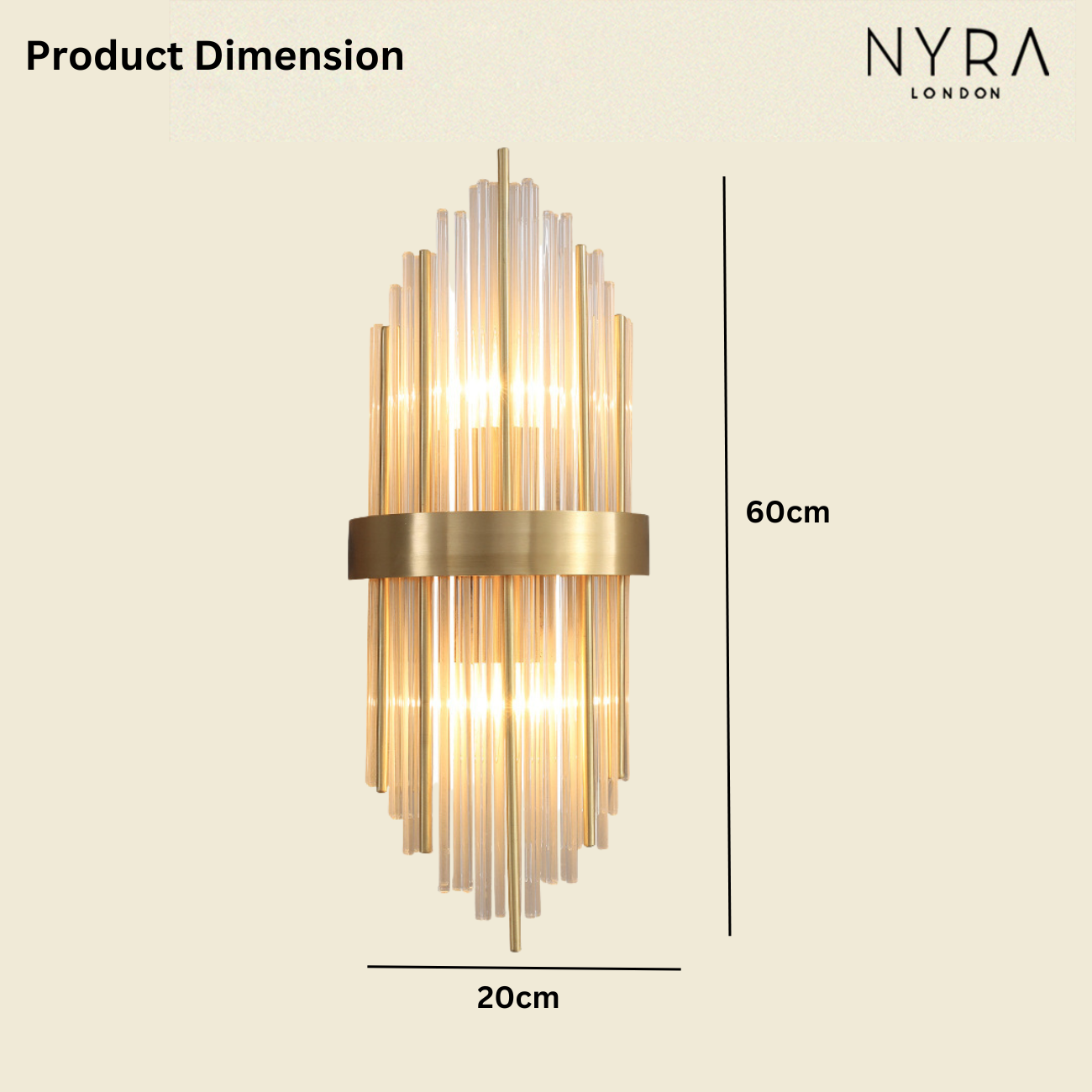 Size of Regalia Majestic Crystal Light Collection