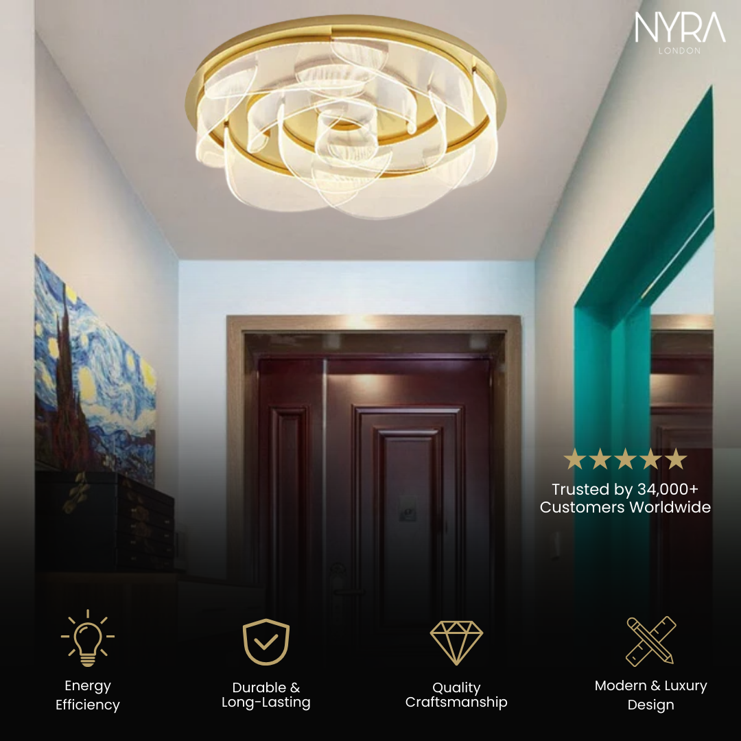 Minimalist Petal Ceiling Chandelier