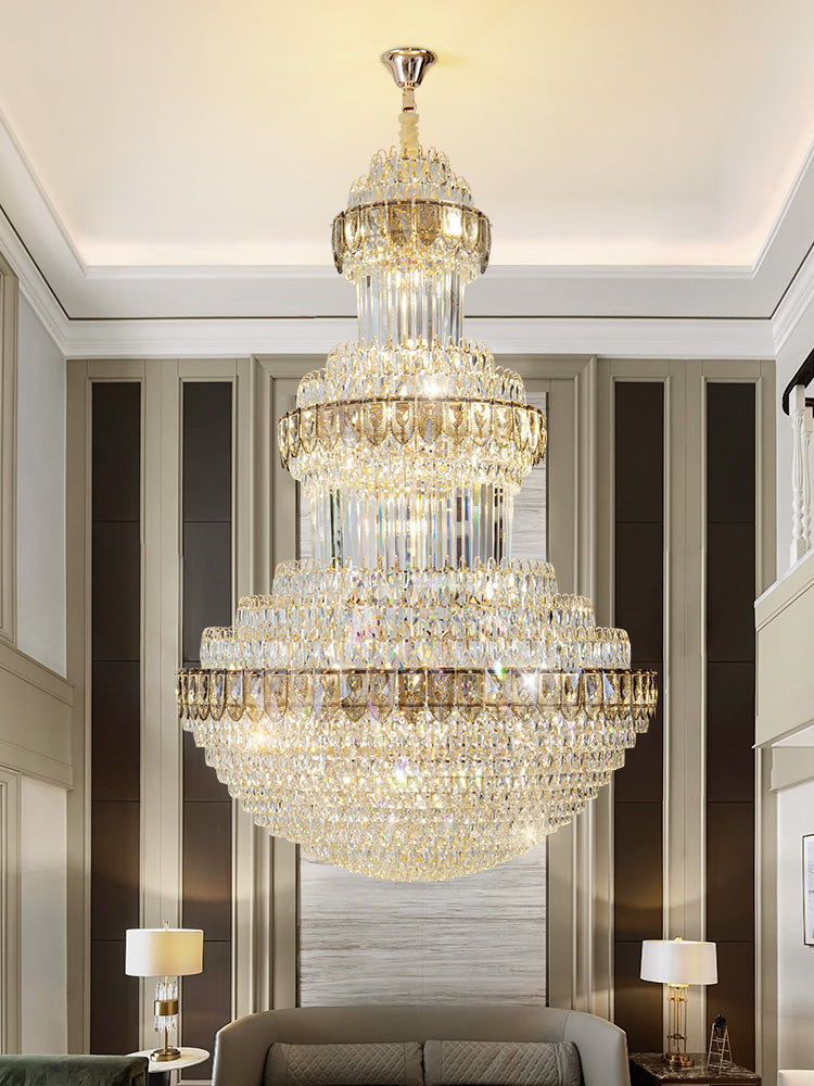 Oria Round Crystal Chandelier