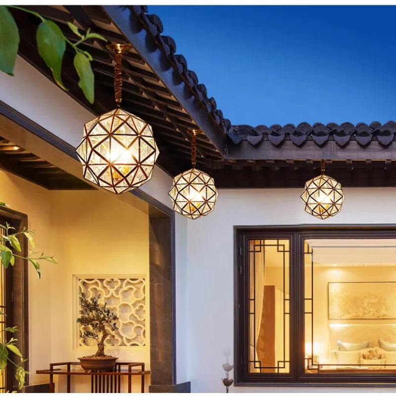 Dimlux Glass Pendant Light