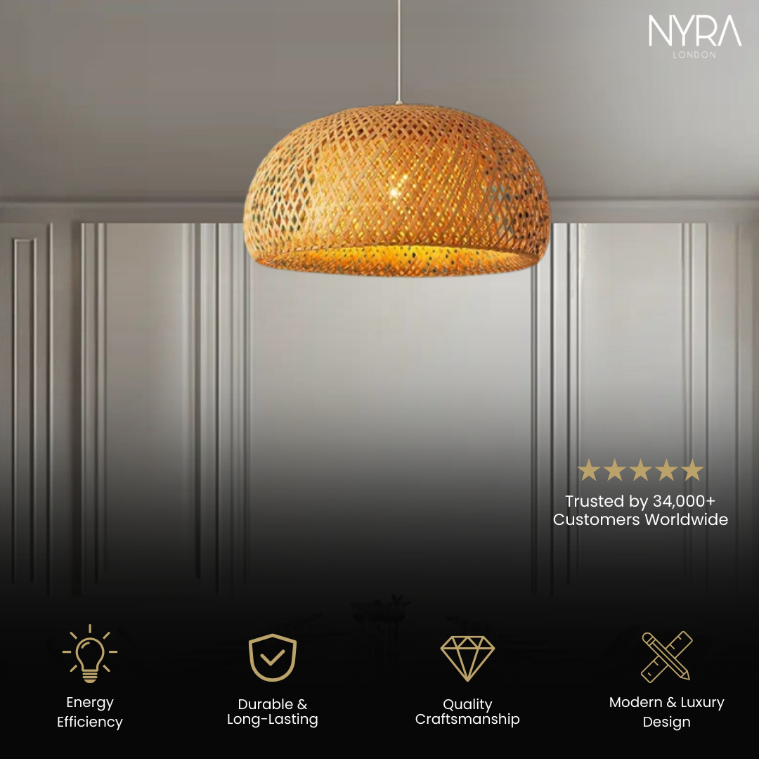 Bamboo basket Lampshade