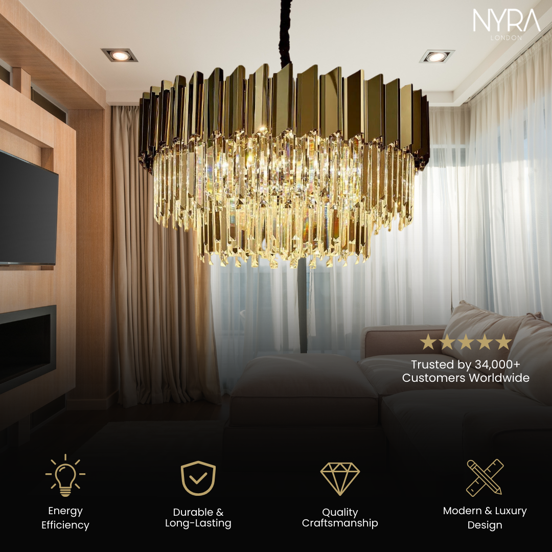 Cuban Grey Chandelier