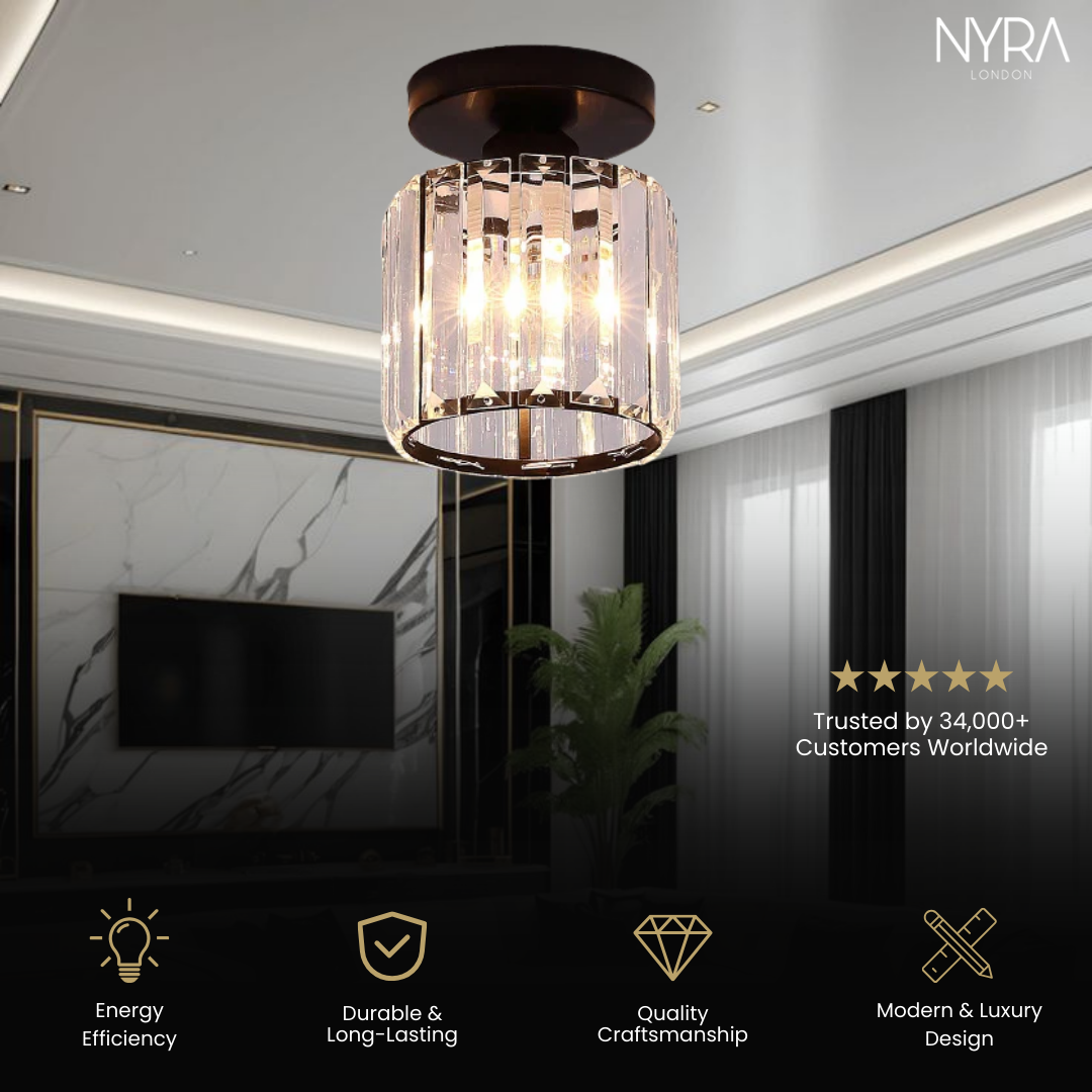 Monroe Crystal Ceiling Light