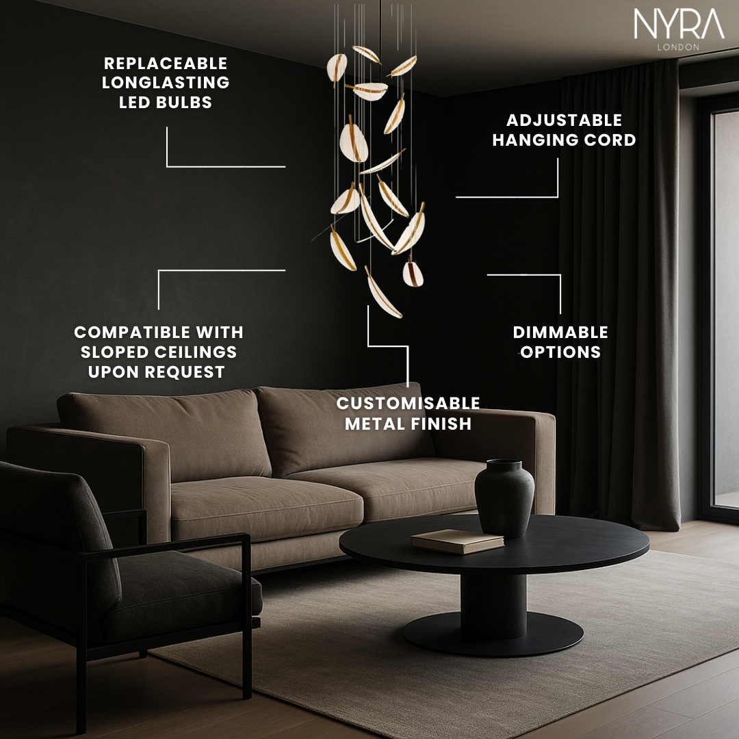 Golden Leaf LED Pendant