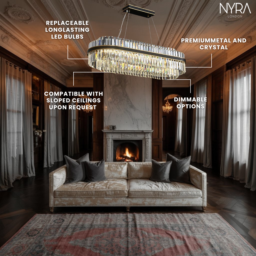 Oryx Rectangle Crystal Chandeliers