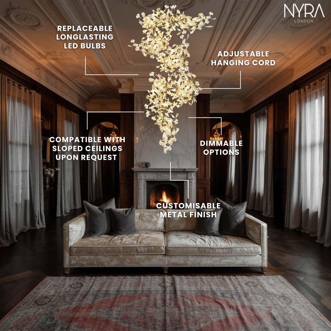 Ginkgo Leaf Chandelier
