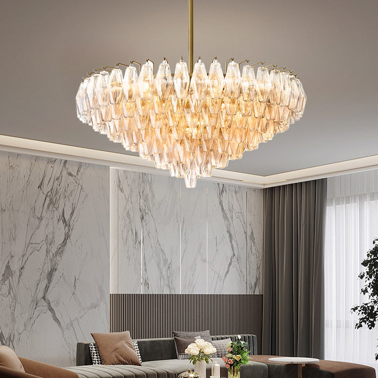 Madelyn Glass Round Chandelier