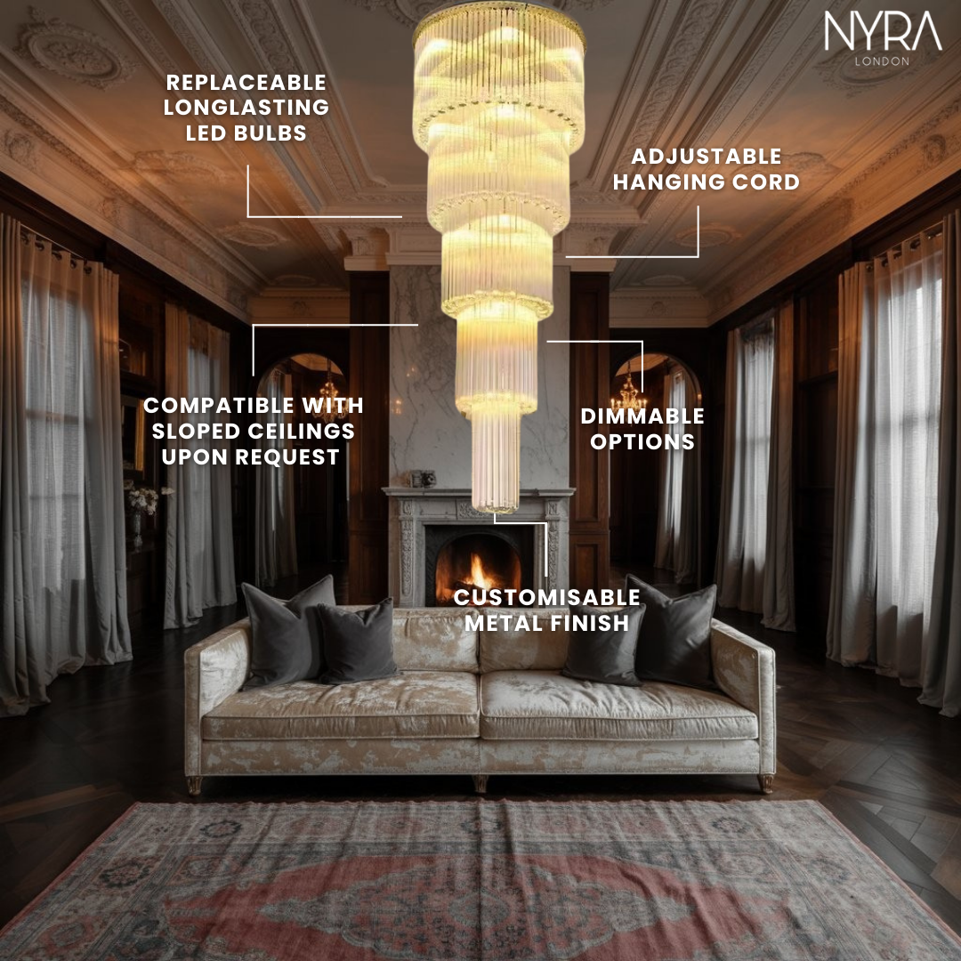 Xenara Large Crystal Chandelier