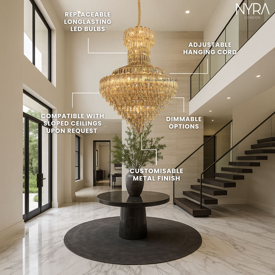 Luxury Spiral Crystal Chandelier
