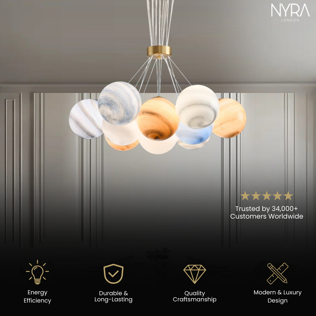 Bubble Planets Chandelier
