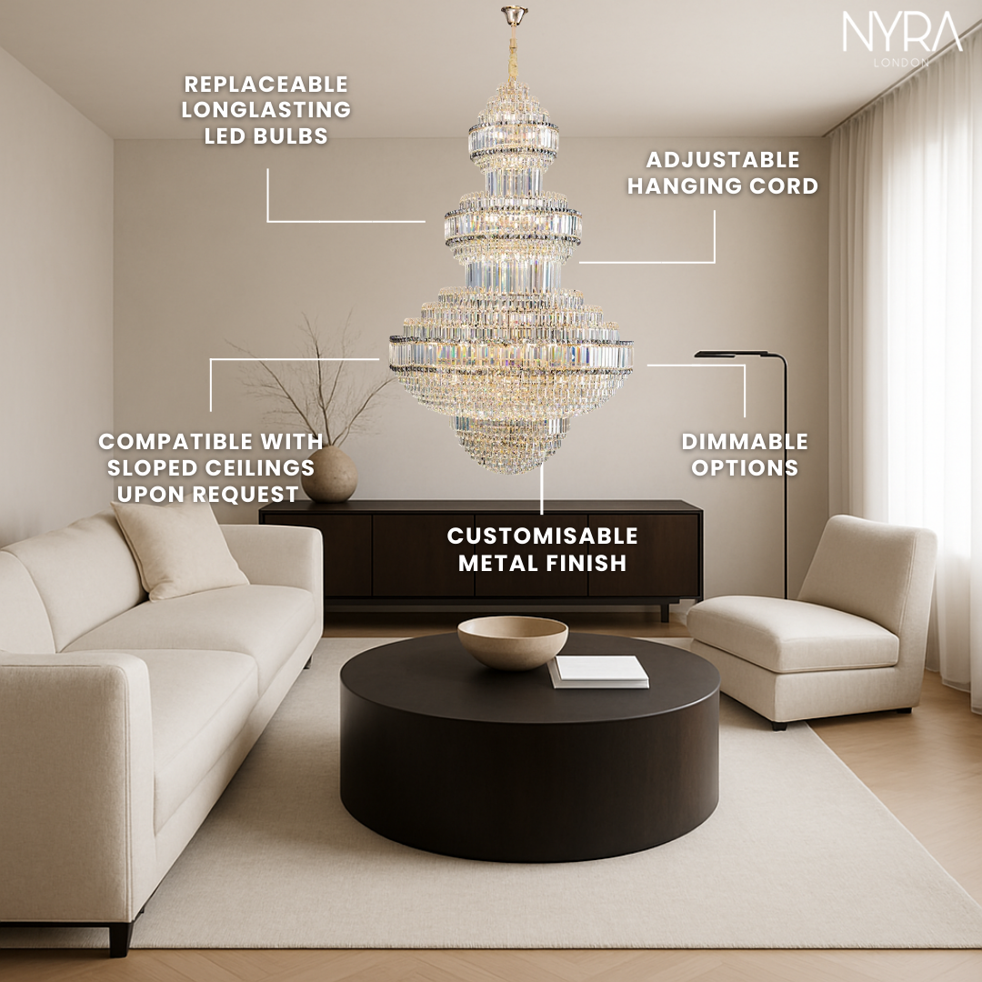 Nyra Royal Crystal Chandelier