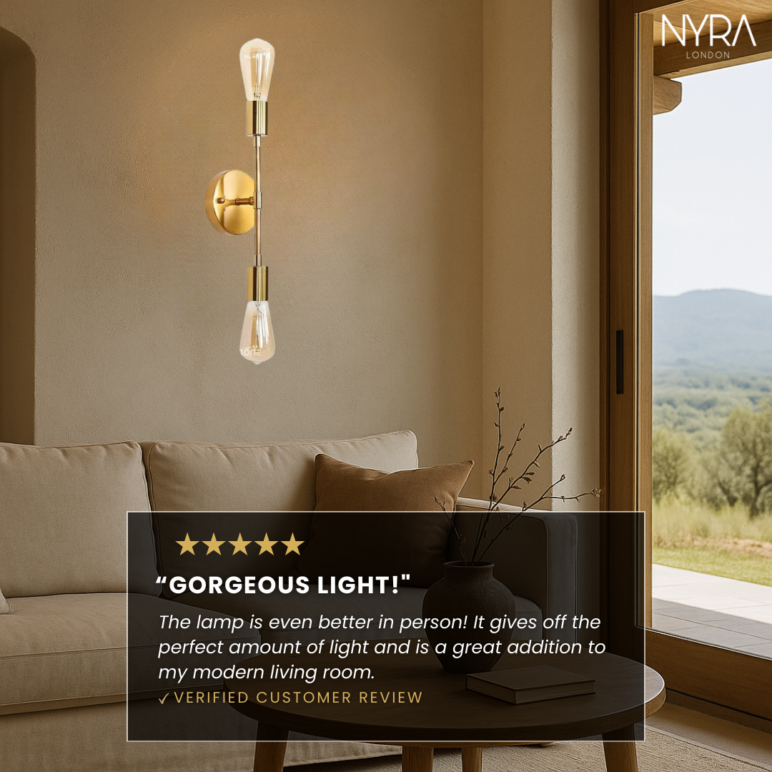 LuxeLine Twin Sconce