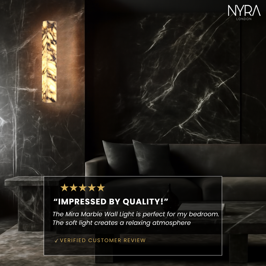Mira Marble Minimalist Wall Light
