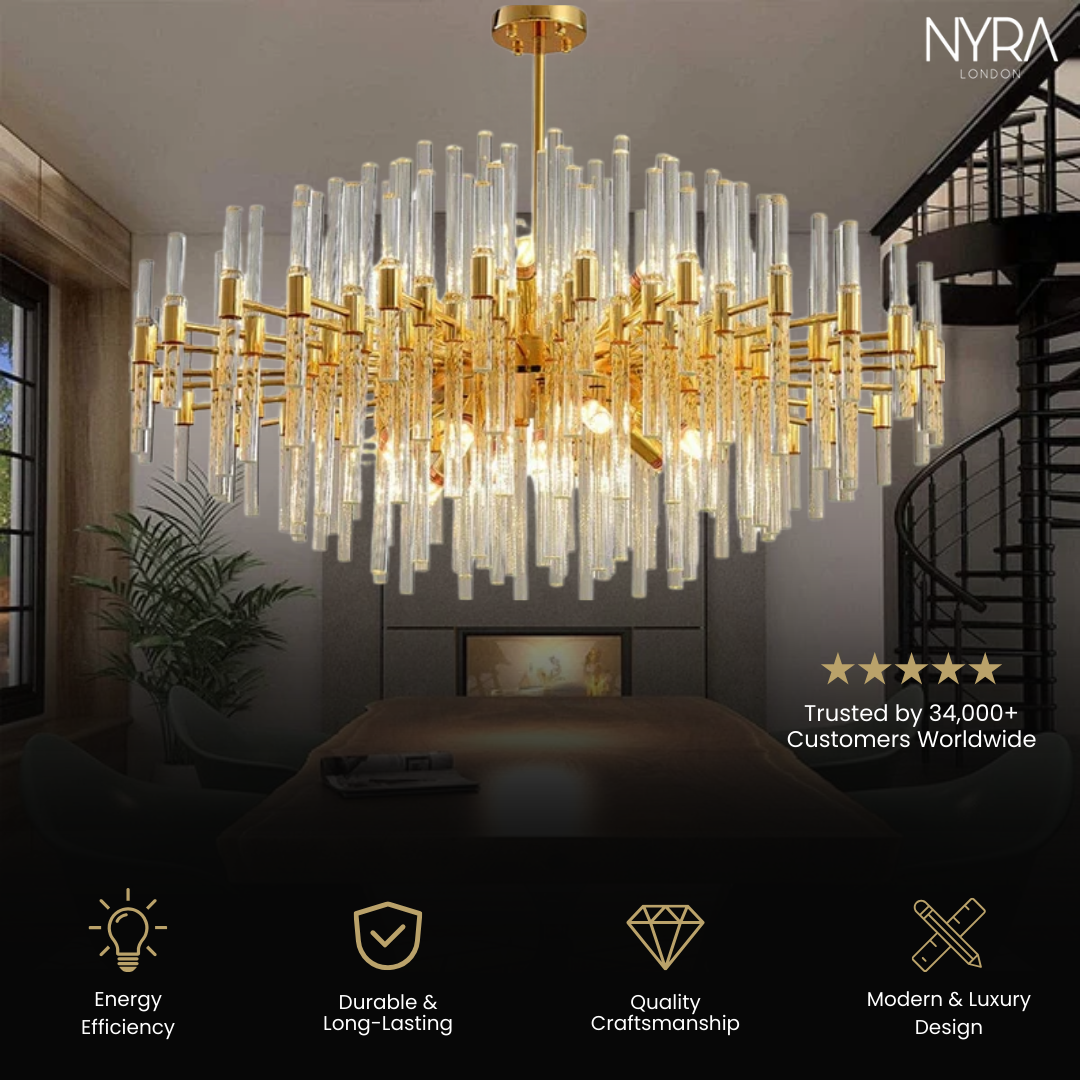 Crystal Vertex Chandelier