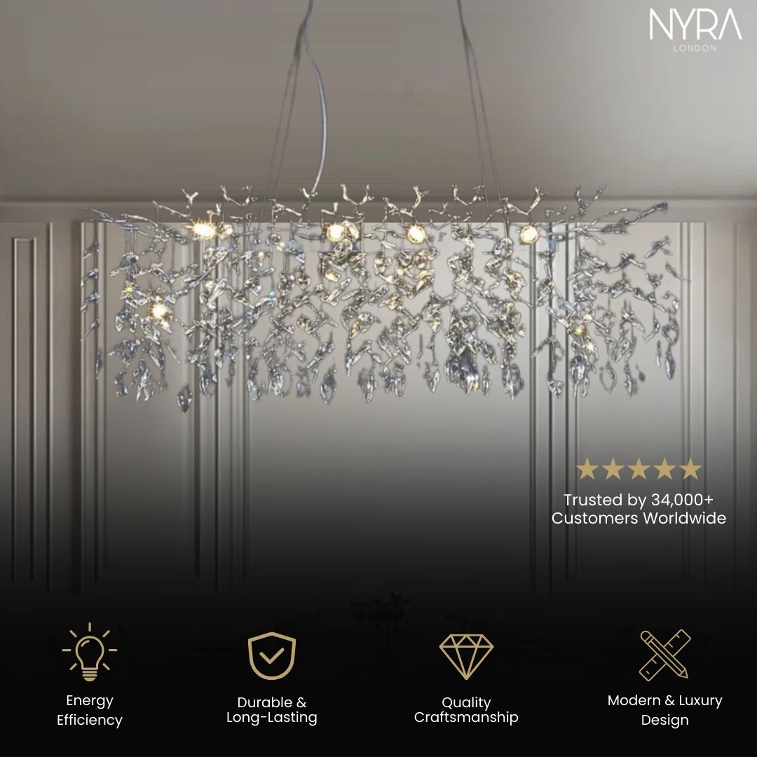 NYRA Chrome Branch Chandelier