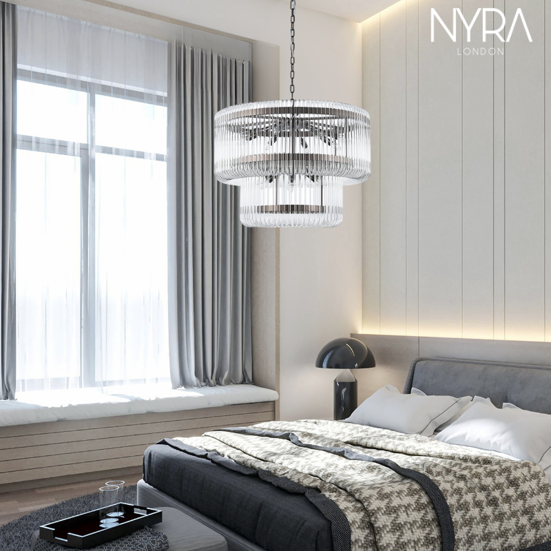 Exquisha 2-Tiered Crystal Chandelier