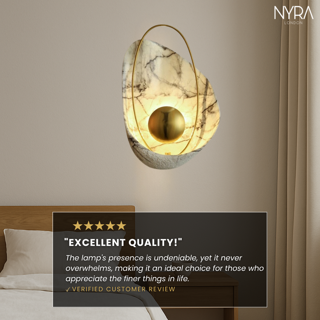 Luxury Imitation Marble Wall Lamp