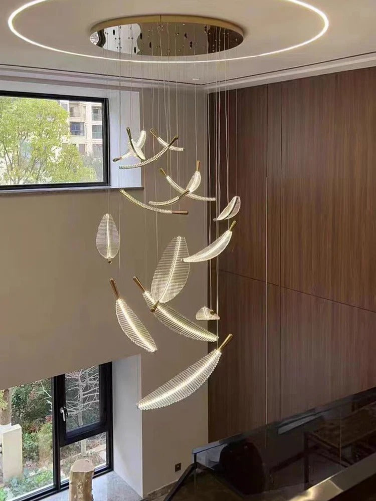 Golden Leaf LED Pendant