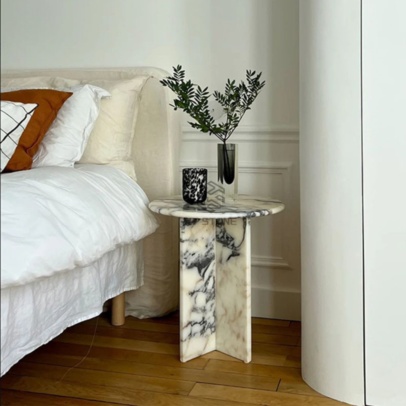 Orvena Marble Side Table