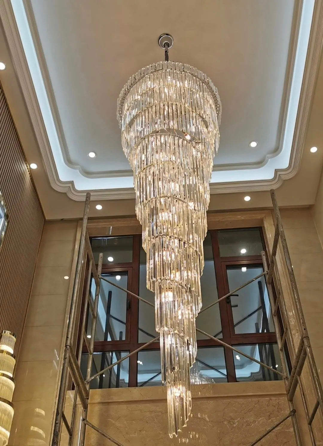 Ahmaad Spiral Crystal Chandelier