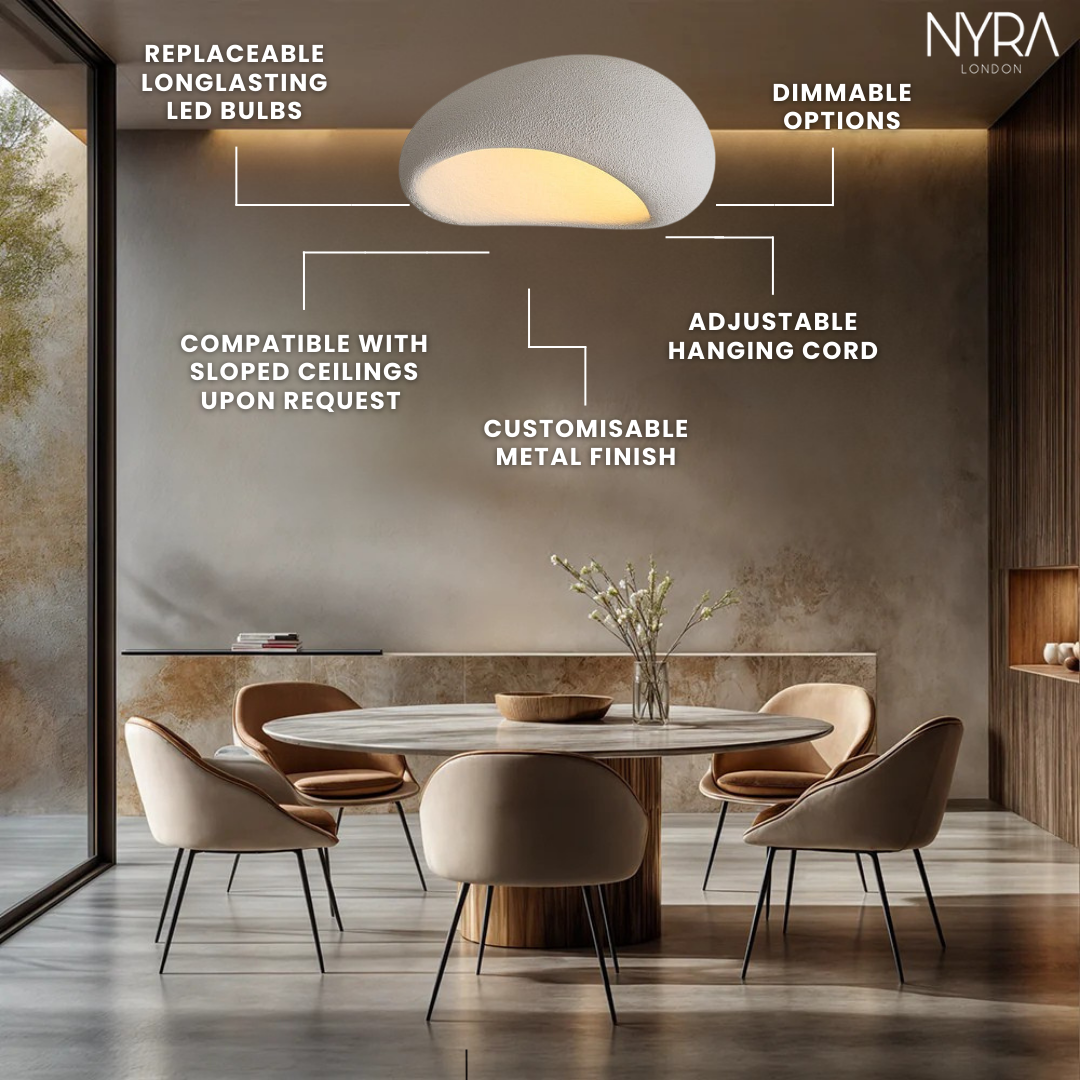 Grey Wabi Ceiling Lamp