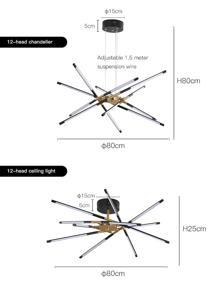 Stradivarius Spikey Chandelier