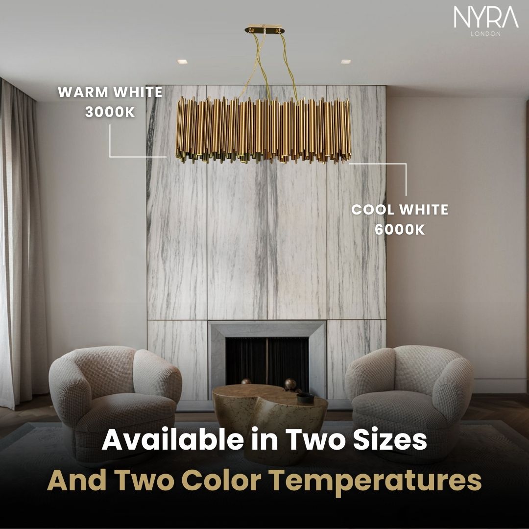 Gold Nest Oval Chandelier