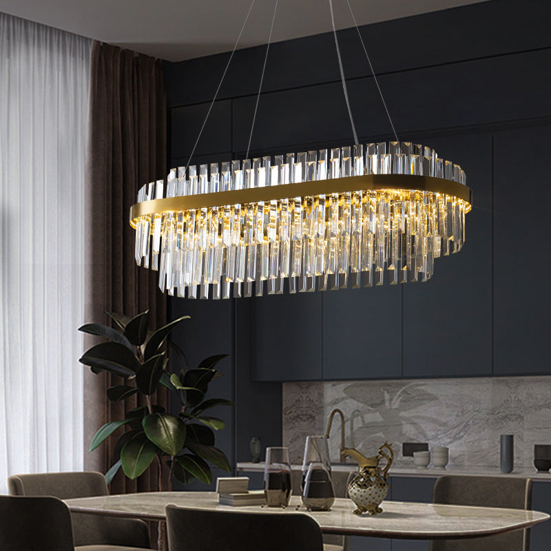 Lurano Rectangular Crystal Chandelier