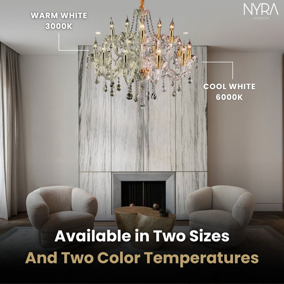 NYRA Italian K9 Candlestick Chandelier