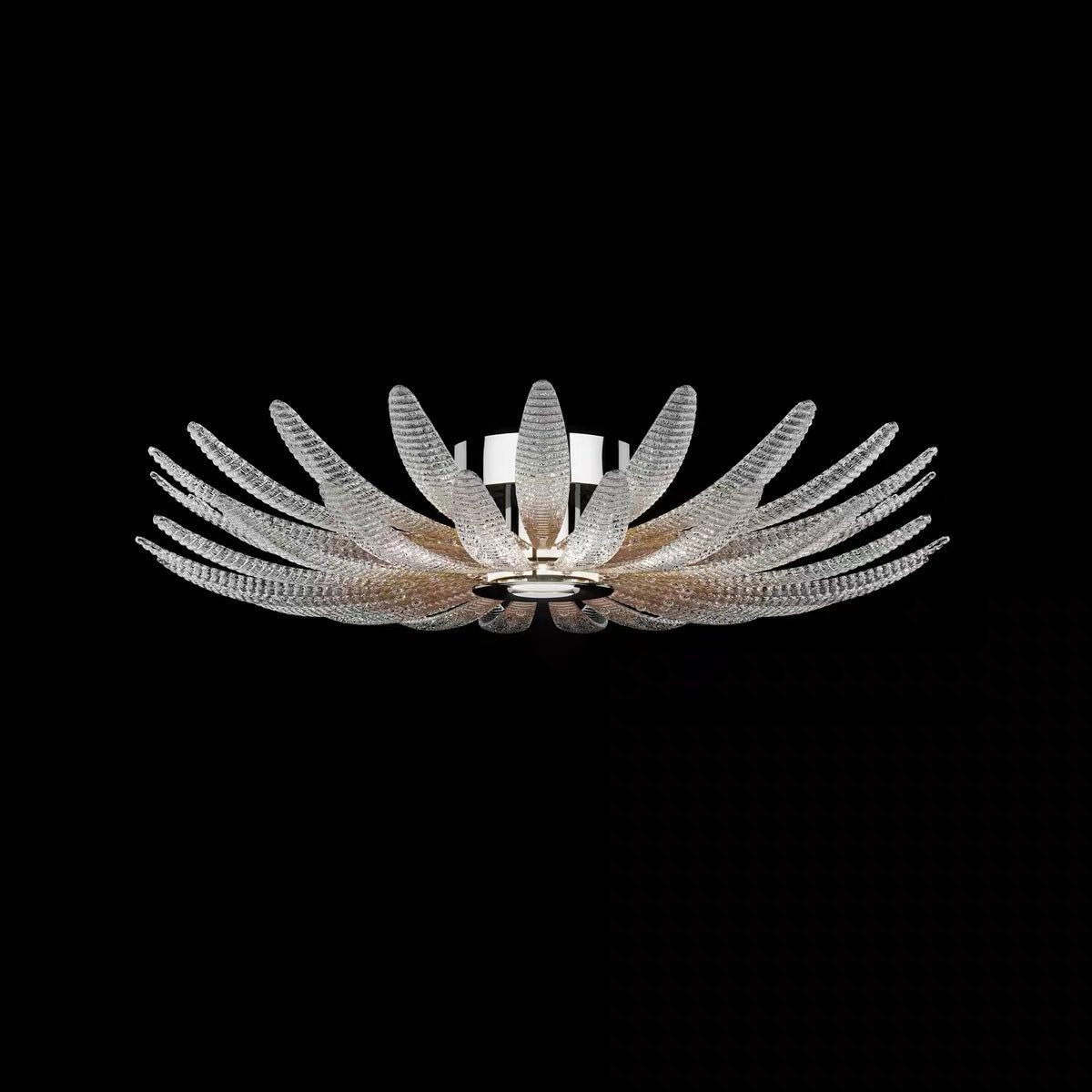 Milan Flowers Glass Chandelier