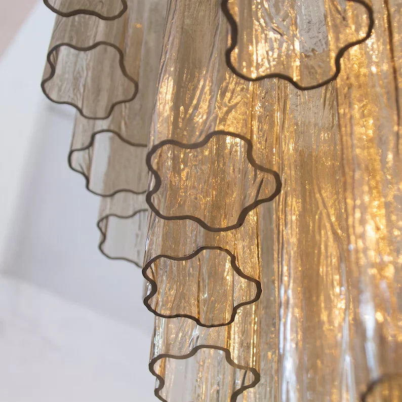 Kosta Smoke Glass Chandelier