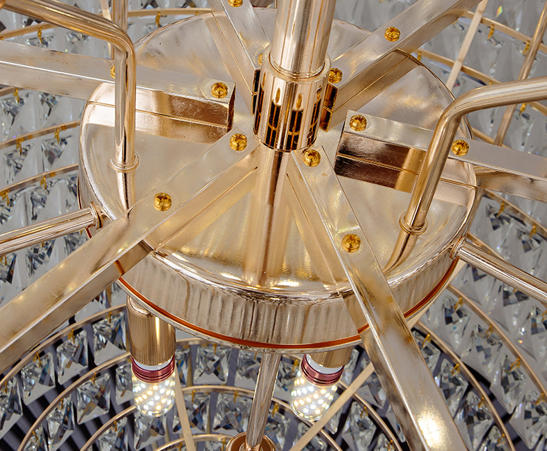 Oria Round Crystal Chandelier