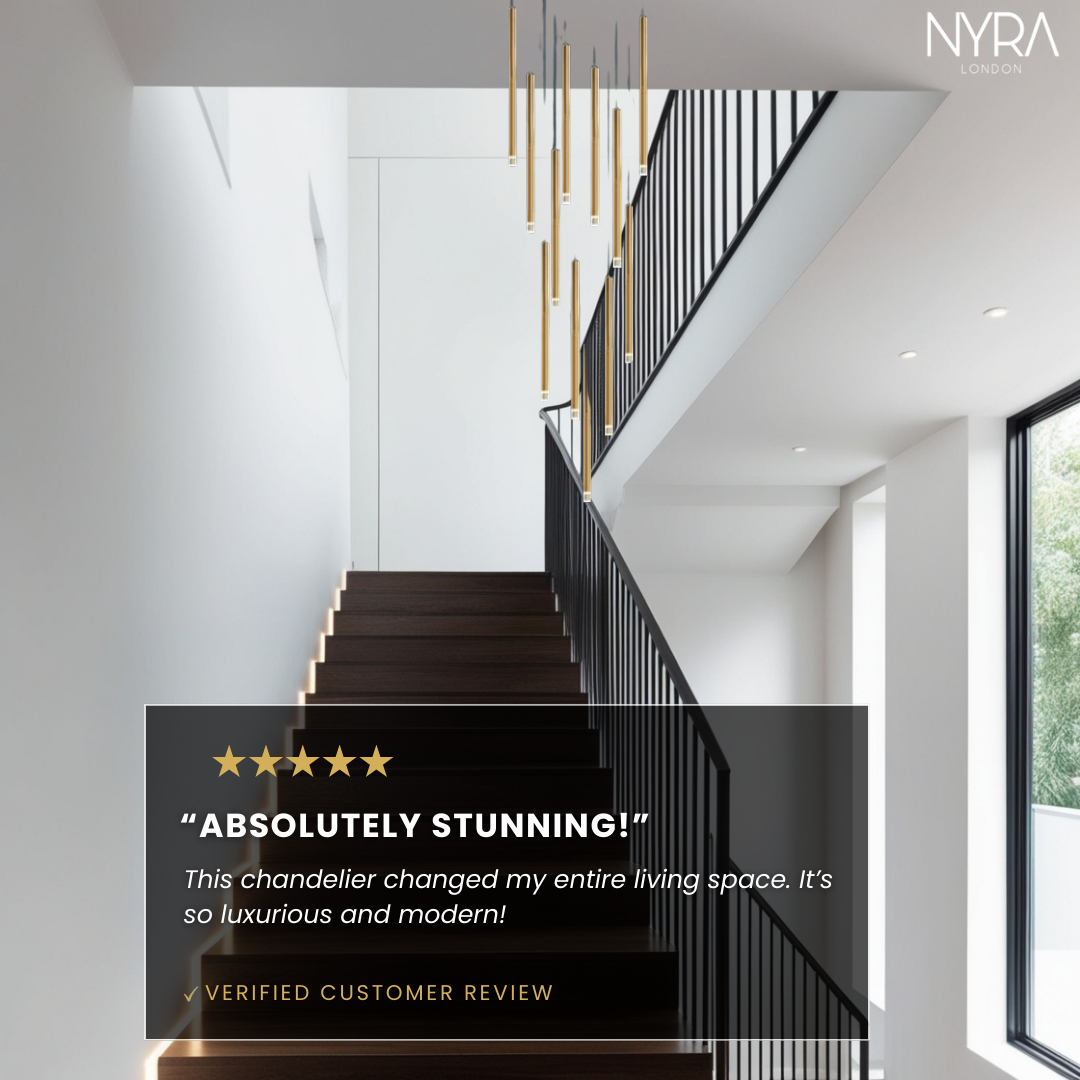 Dorset Staircase Tube Chandelier