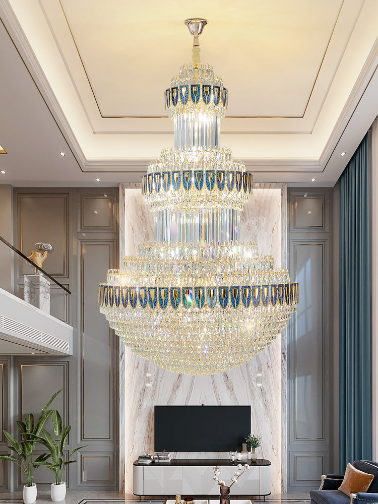 Oria Round Crystal Chandelier