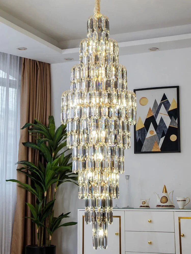 Shyra Staircase Crystal Chandelier