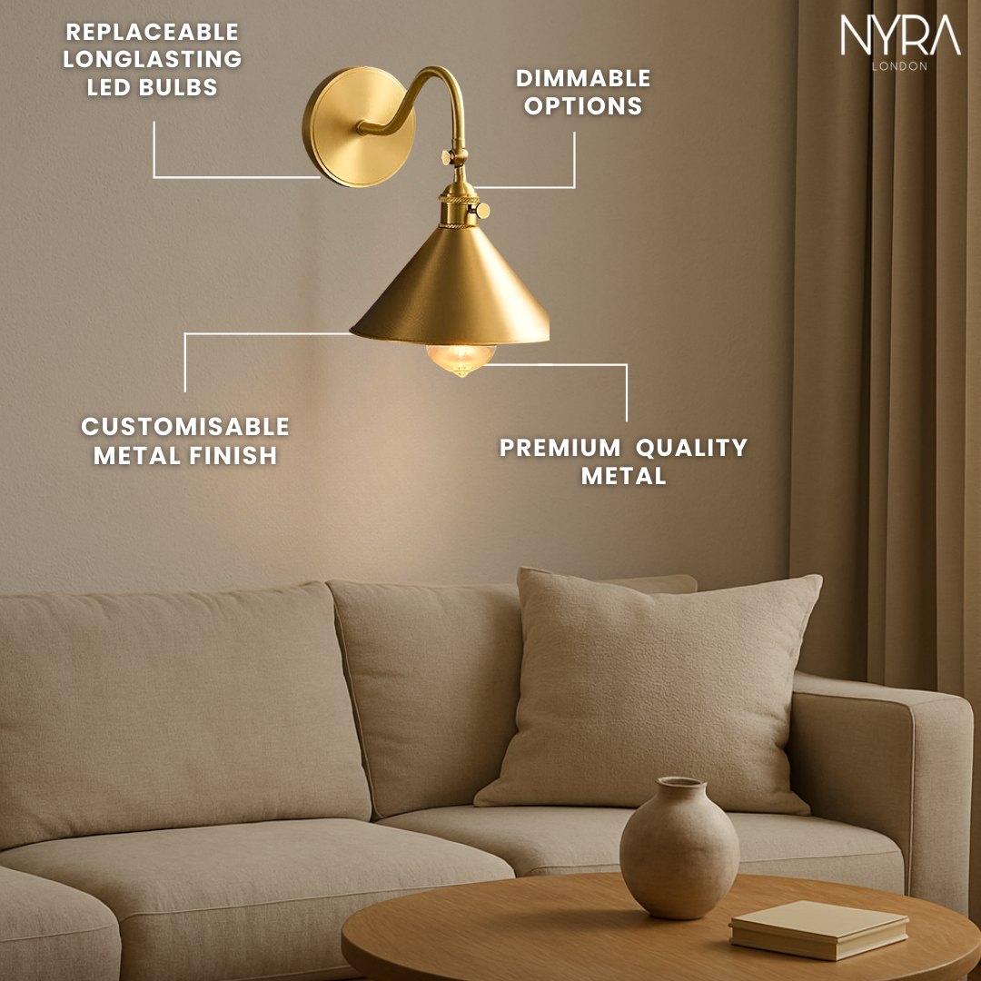 AuraGlow LED Wall Sconce