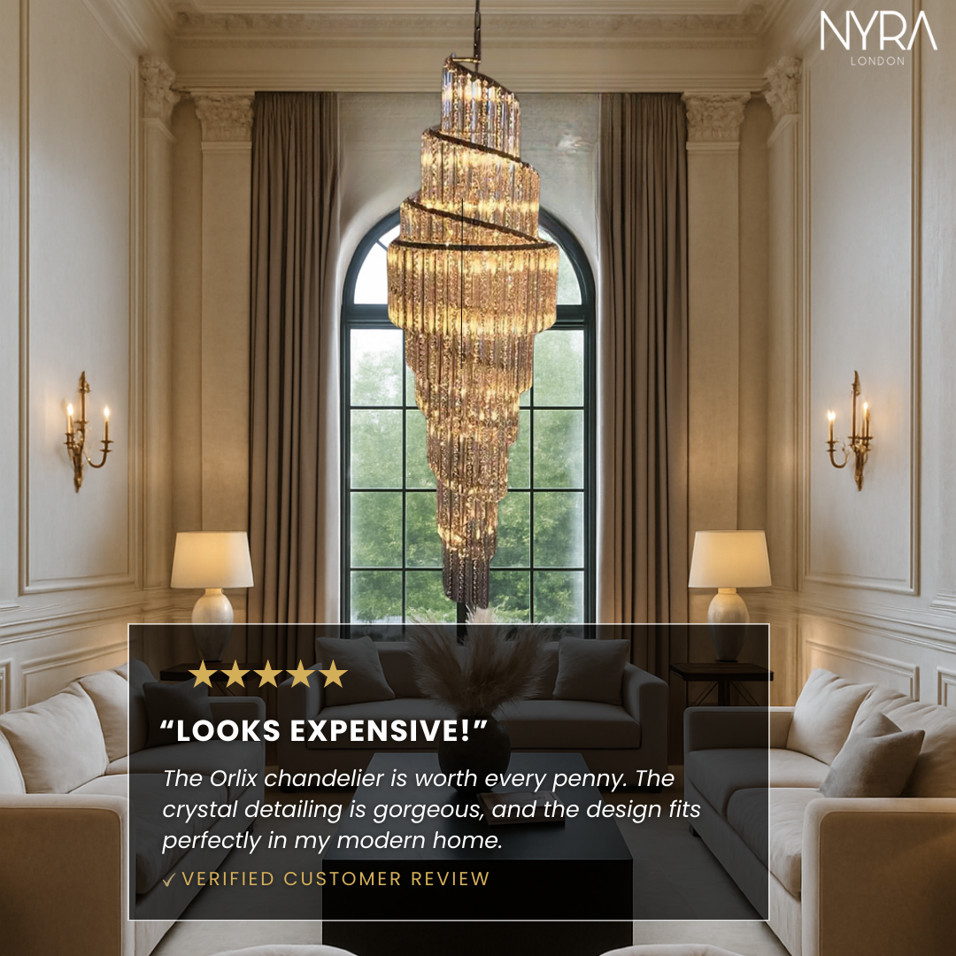 Luxury Spiral Crystal Chandelier