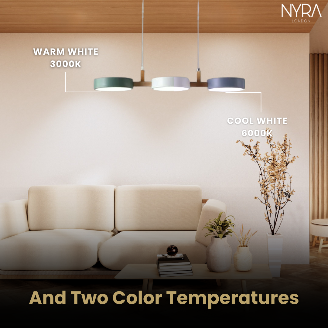 TrioGlow Modern LED Pendant